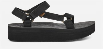 Women's Flatform Universal Up Leather - BLACK